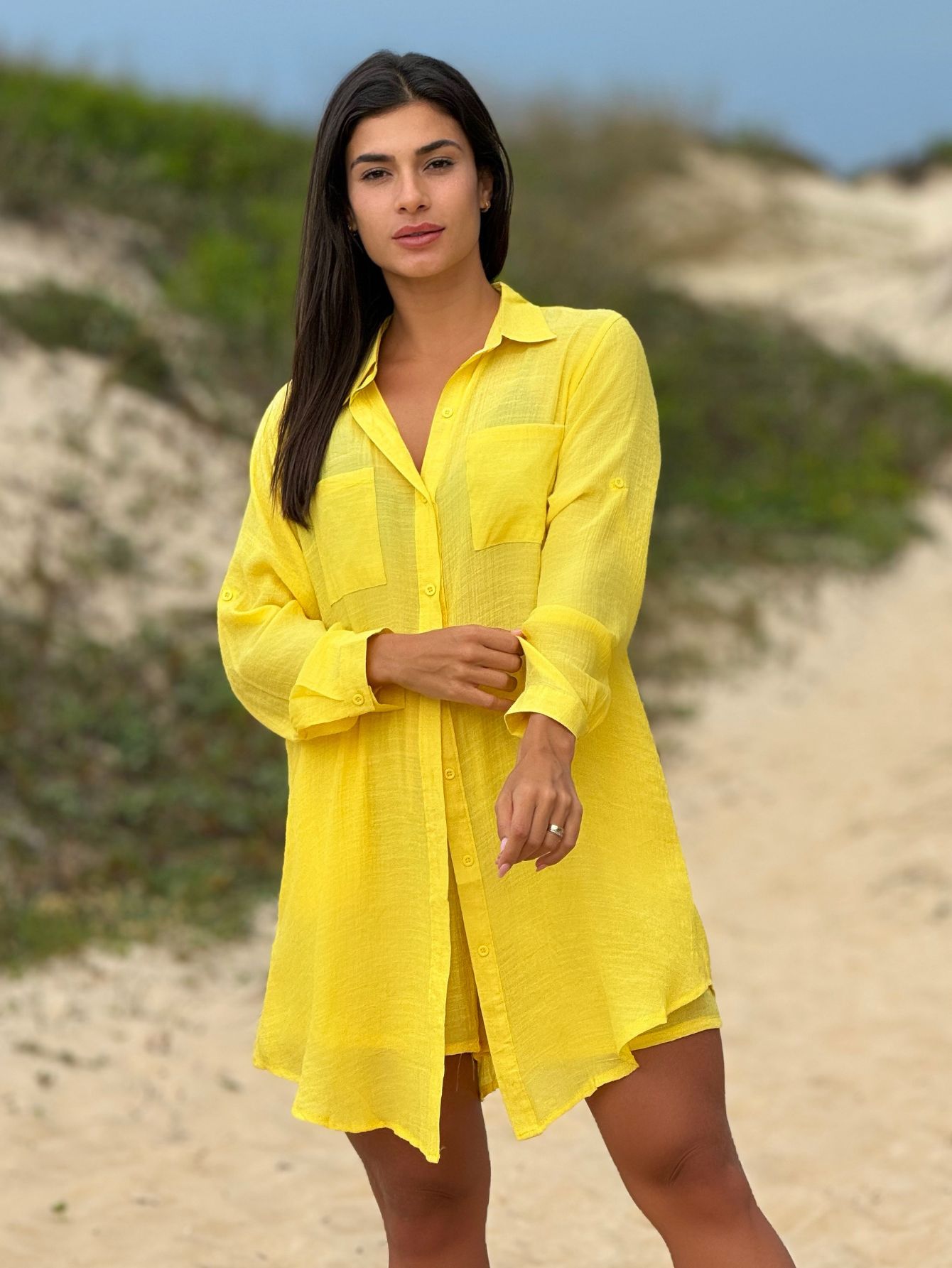 Saída de Praia Camisão e Short Verão - Grepe Beachwear