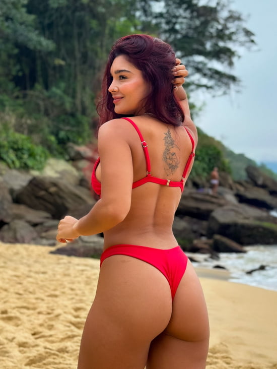Biquíni Asa Delta Liso Vermelho