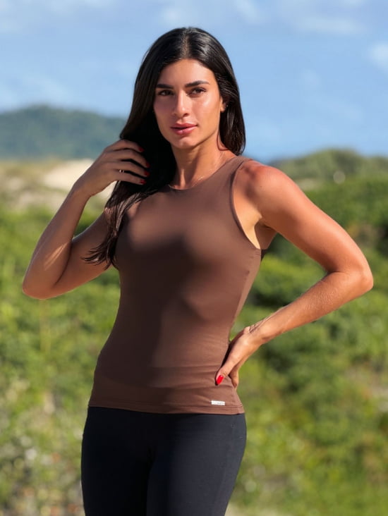 Blusa Regata Feminina Poliamida 