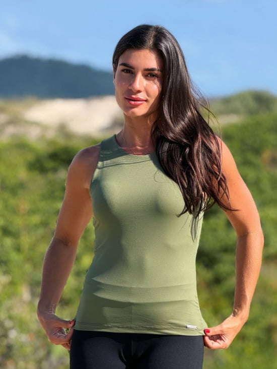 Blusa Regata Feminina Poliamida 