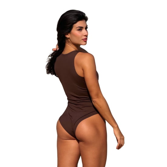 Body Decote Canoa Regata c/ Forro Liso Tecido Premium Poliamida  - Cópia (1)