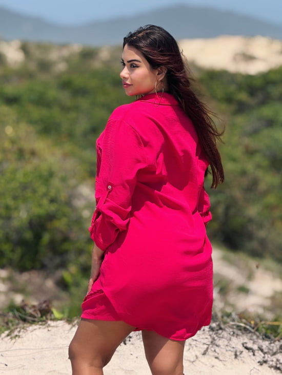 Saída de Praia Camisão e Short Verão Plus Size 