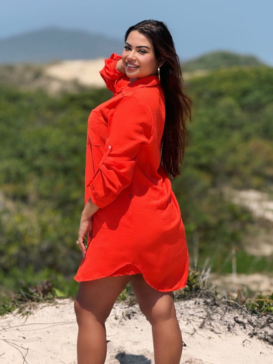 Saída de Praia Camisão e Short Verão Plus Size 