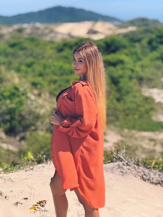 Saída de Praia Camisão e Short Verão Plus Size