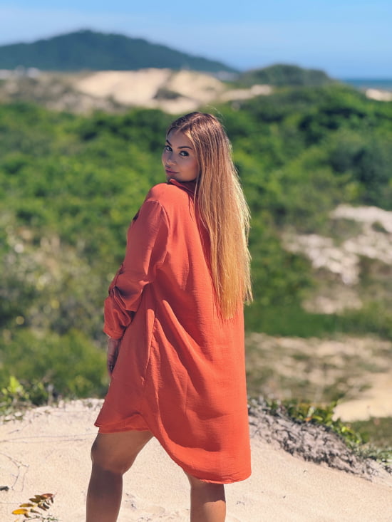 Saída de Praia Camisão e Short Verão Plus Size