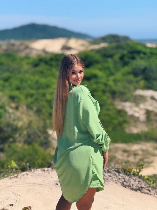 Saída de Praia Camisão e Short Verão Plus Size