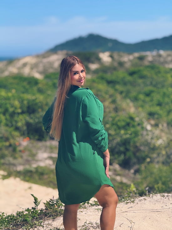 Saída de Praia Camisão e Short Verão Plus Size