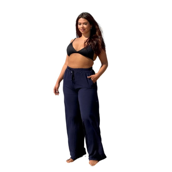 Saída Praia Calça Pantalona Plus Size