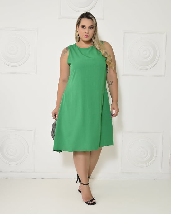 Vestido Feminino Plus Size Premium Viscolinho