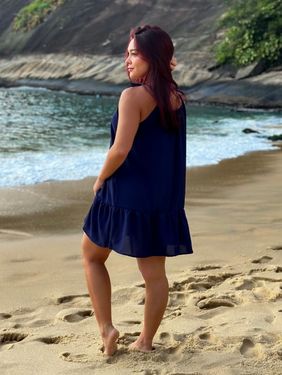Saída de Praia Regata/Vestido com Alça de Amarrar Gigi