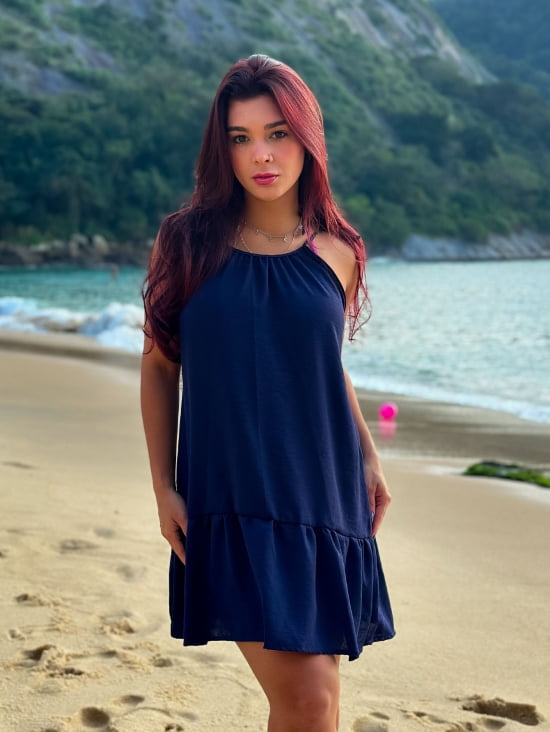 Saída de Praia Regata/Vestido com Alça de Amarrar Gigi