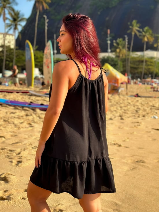 Saída de Praia Regata/Vestido com Alça de Amarrar Gigi
