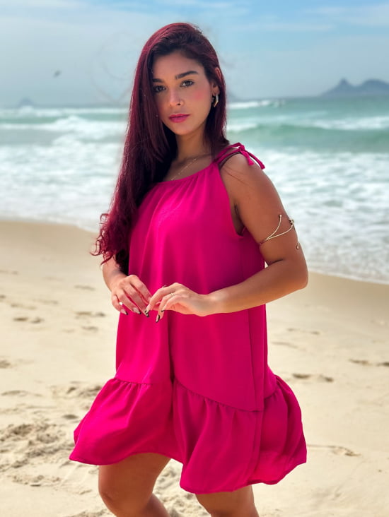 Saída de Praia Regata/Vestido com Alça de Amarrar Gigi