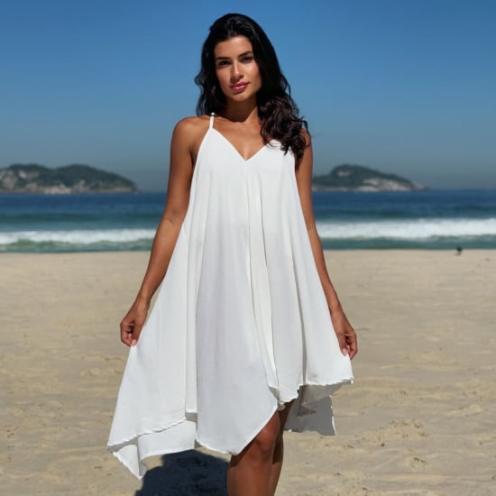 Vestido Praiano Liso 