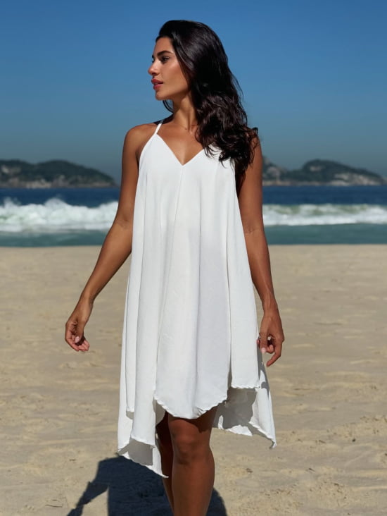 Vestido Praiano Liso 