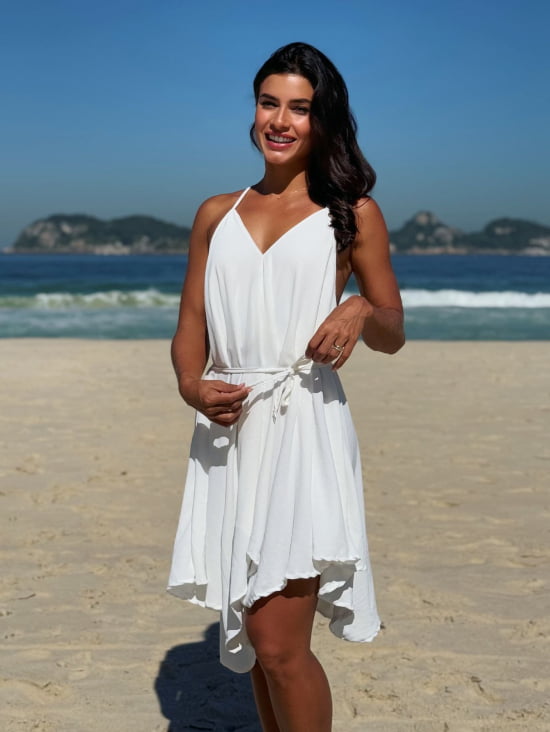 Vestido Praiano Liso 
