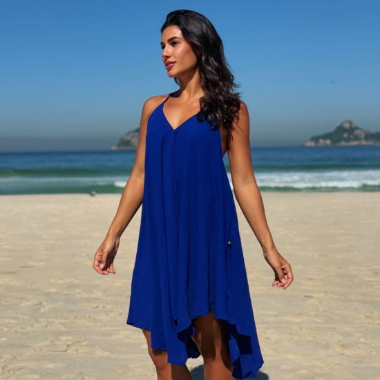 Vestido Praiano Liso 