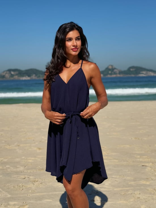 Vestido Praiano Liso 