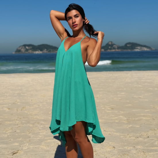 Vestido Praiano Liso 
