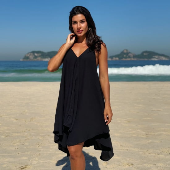 Vestido Praiano Liso 