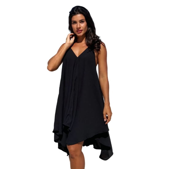 Vestido Praiano Liso 