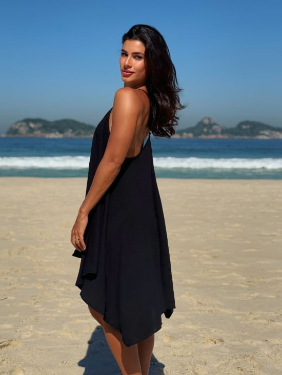 Vestido Praiano Liso 