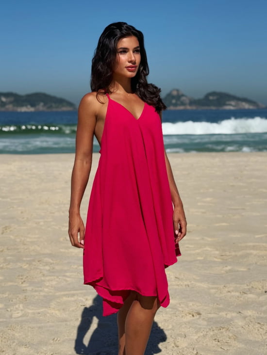 Vestido Praiano Liso 