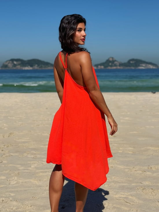 Vestido Praiano Liso 
