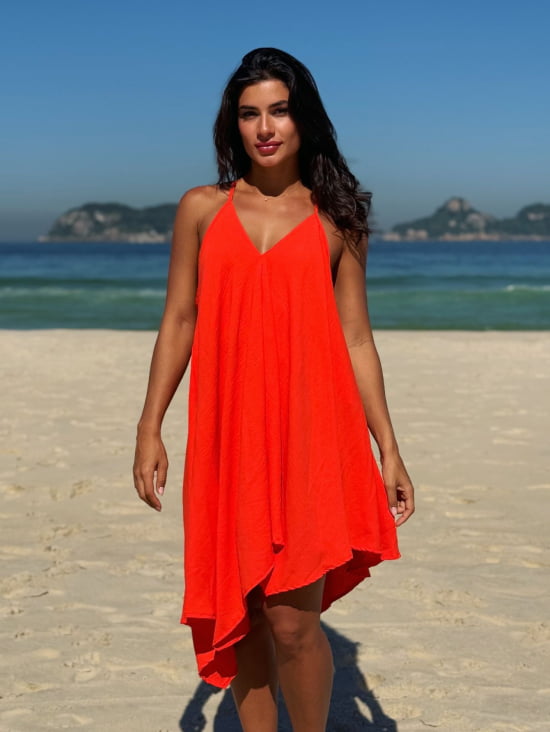 Vestido Praiano Liso 