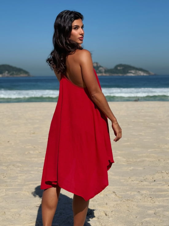 Vestido Praiano Liso 
