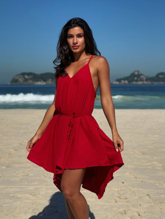Vestido Praiano Liso 
