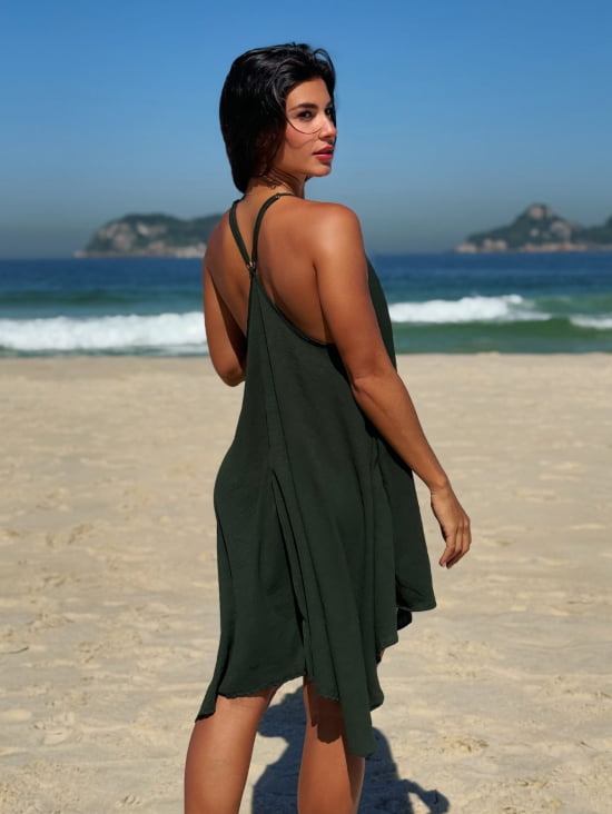 Vestido Praiano Liso 