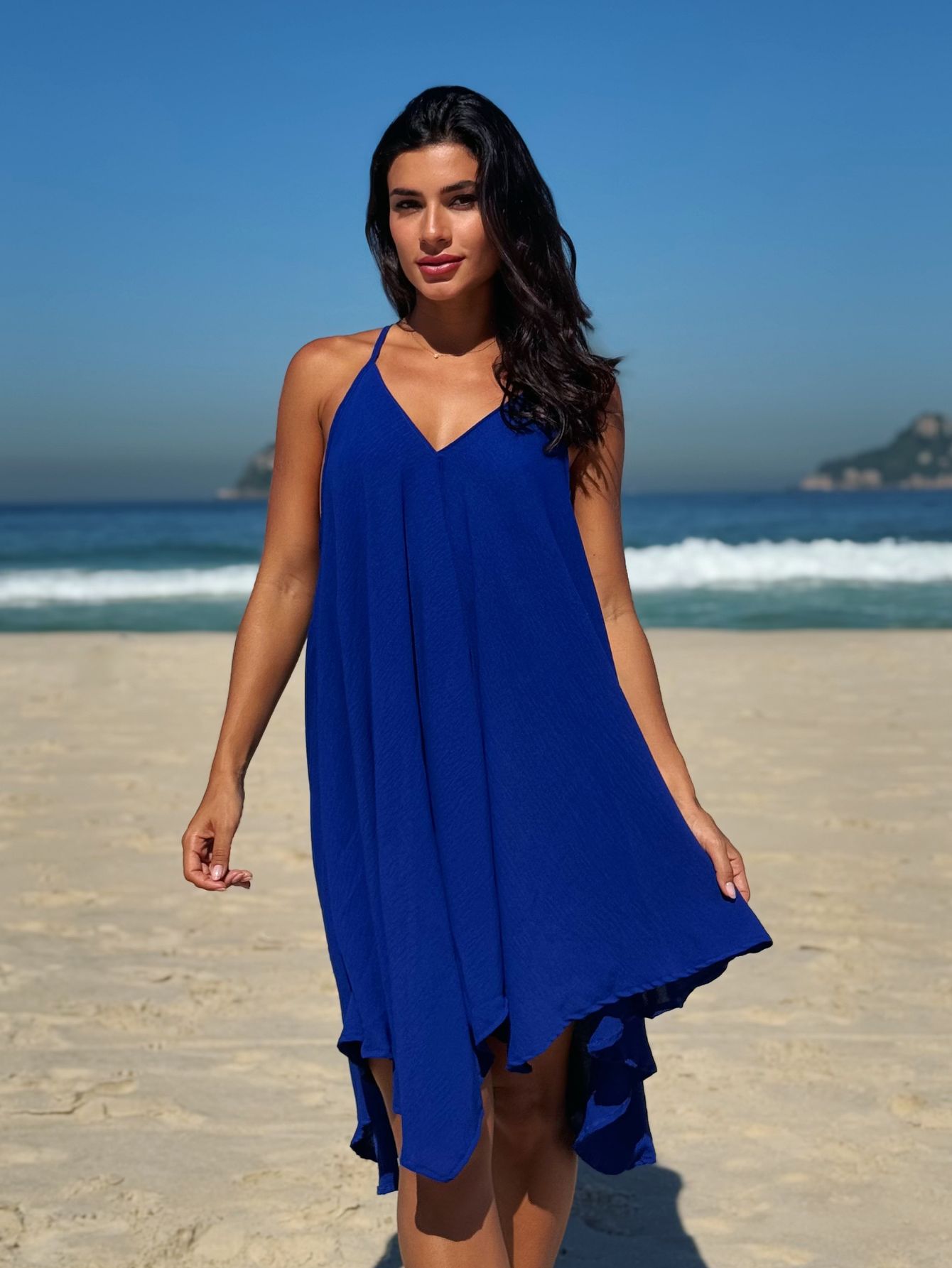 Vestido Praiano Liso - Grepe Beachwear