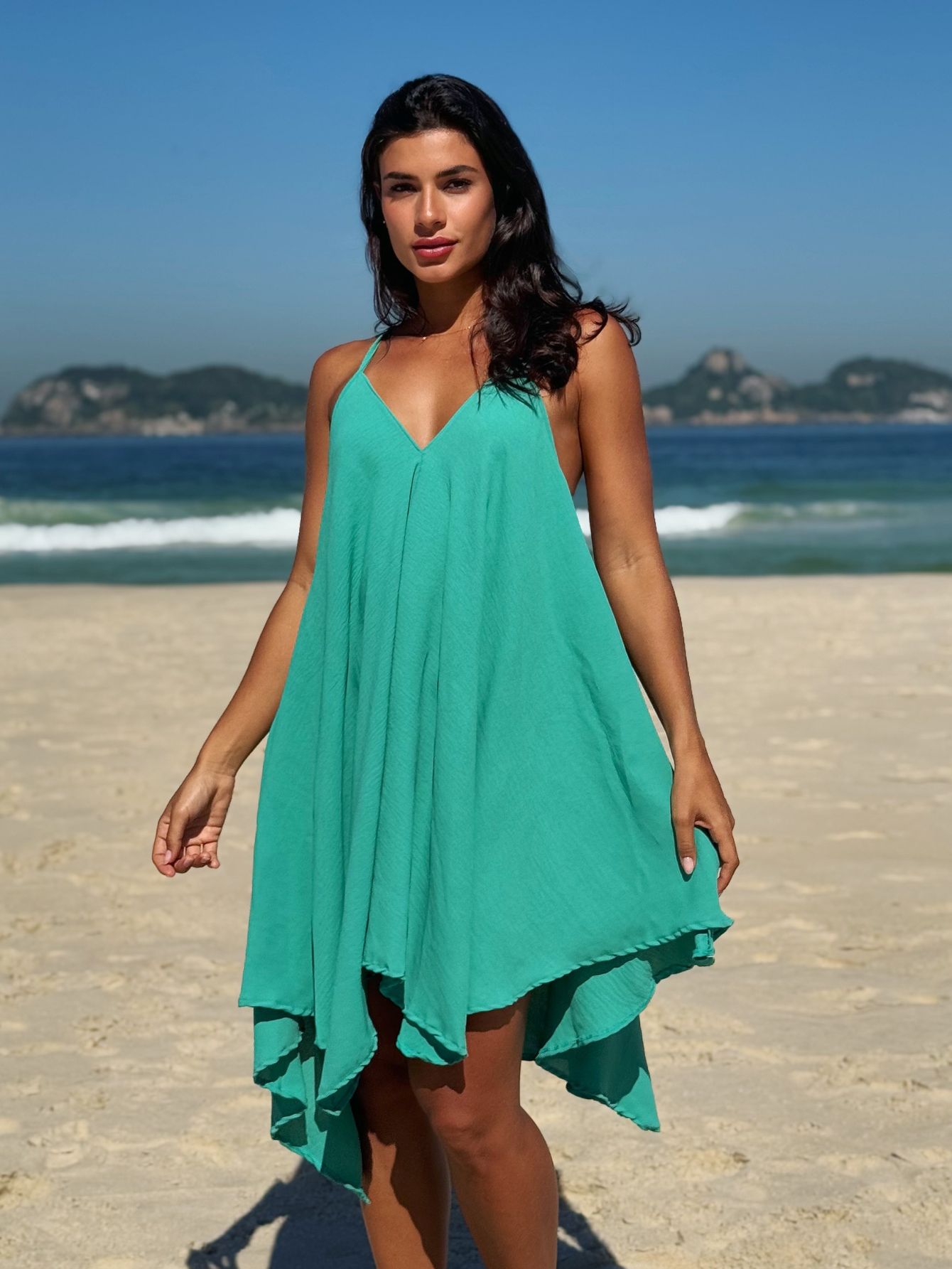 Vestido Praiano Liso - Grepe Beachwear