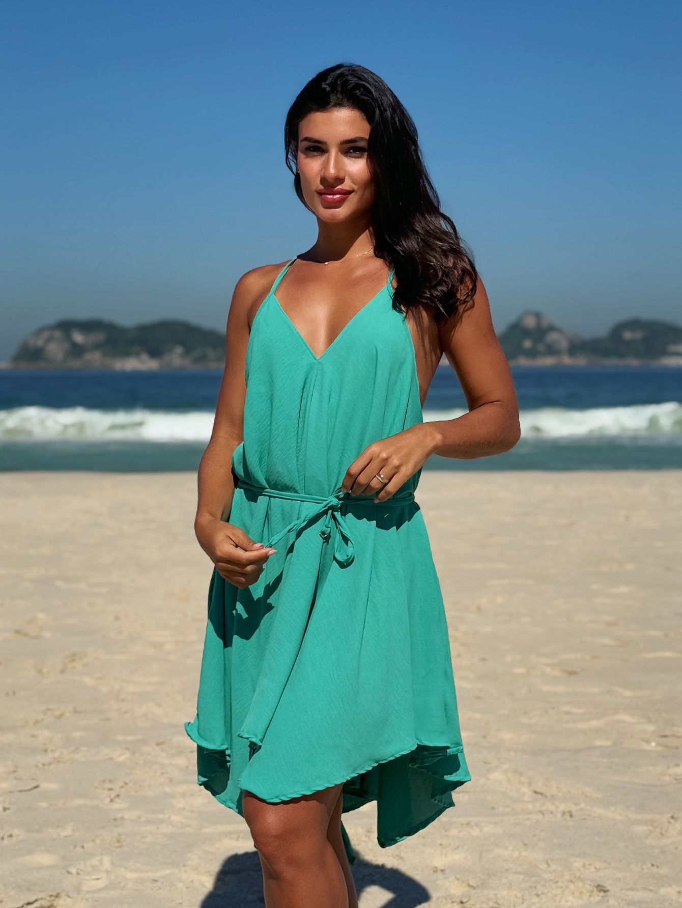 Vestido Praiano Liso - Grepe Beachwear